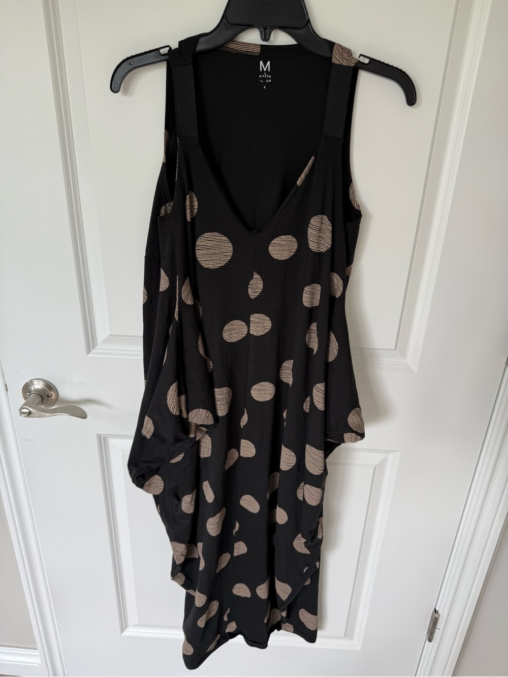 M X Matthildur Polka Dot Trapeze Dress Size Large